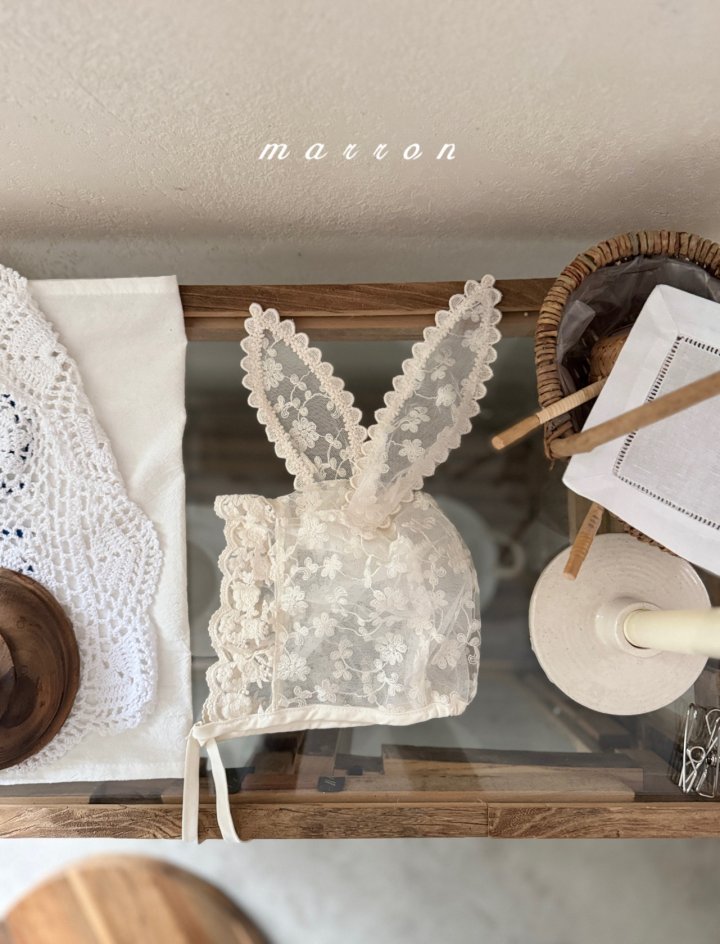 Marron - Korean Baby Fashion - #babyclothing - Rabbit Bonnet - 10