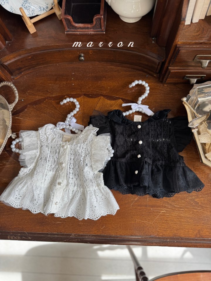 Marron - Korean Baby Fashion - #babyclothing - Blossom Vest - 6