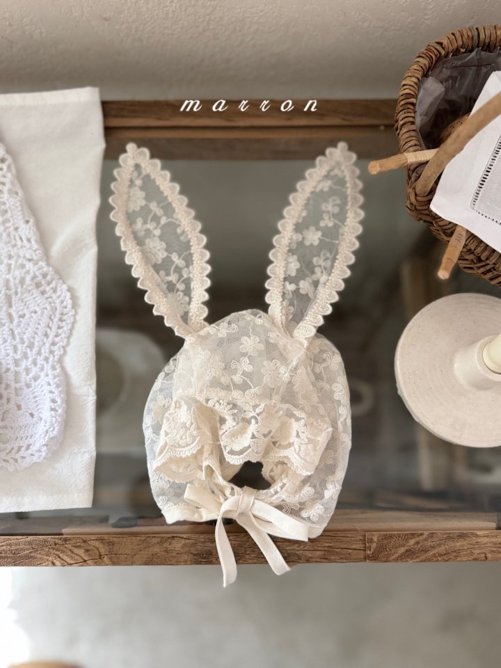 Marron - Korean Baby Fashion - #babyfashion - Rabbit Bonnet - 11