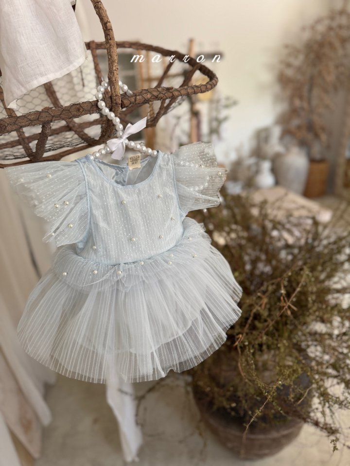 Marron - Korean Baby Fashion - #babyfashion - Pearl Bodysuit - 8