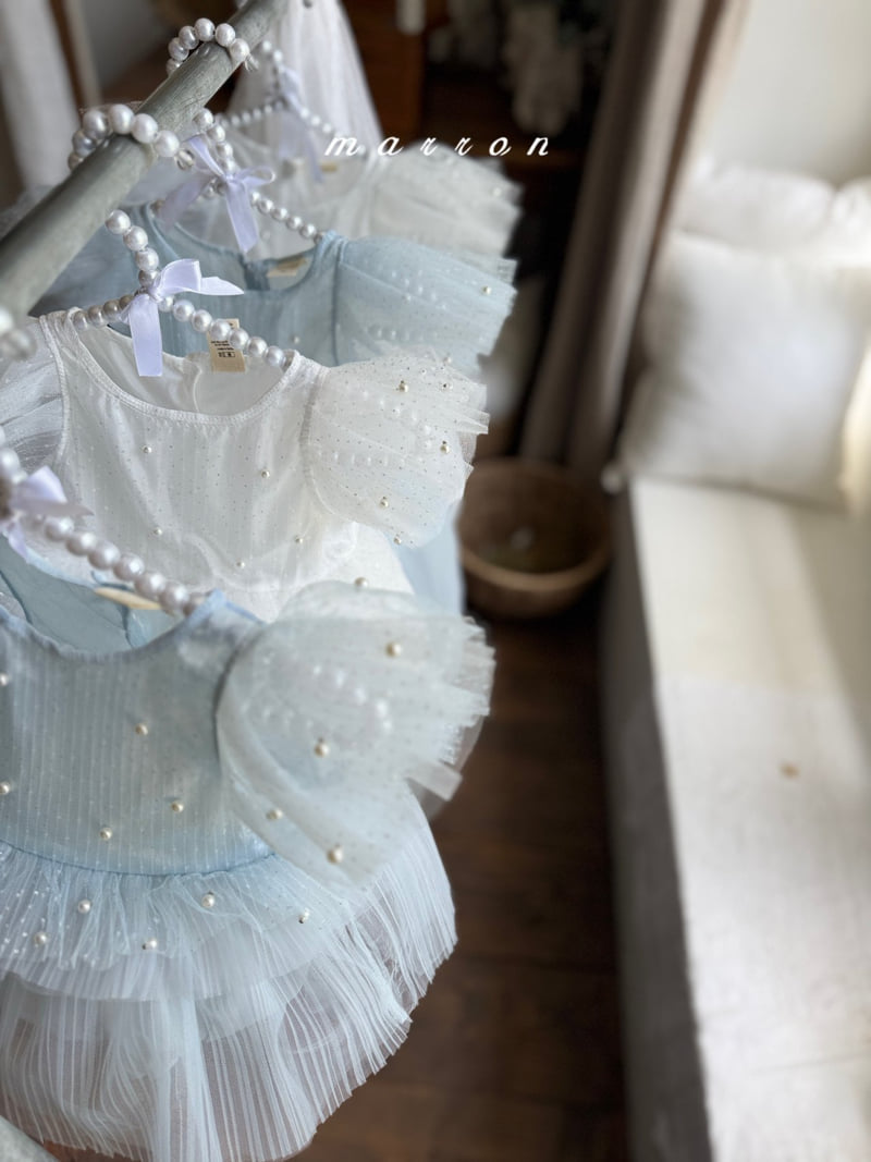Marron - Korean Baby Fashion - #babygirlfashion - Pearl Bodysuit - 10