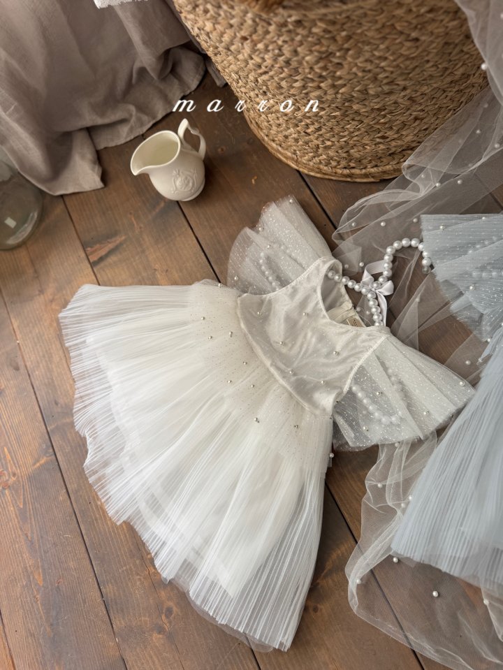 Marron - Korean Baby Fashion - #babyootd - Pearl Dress - 8
