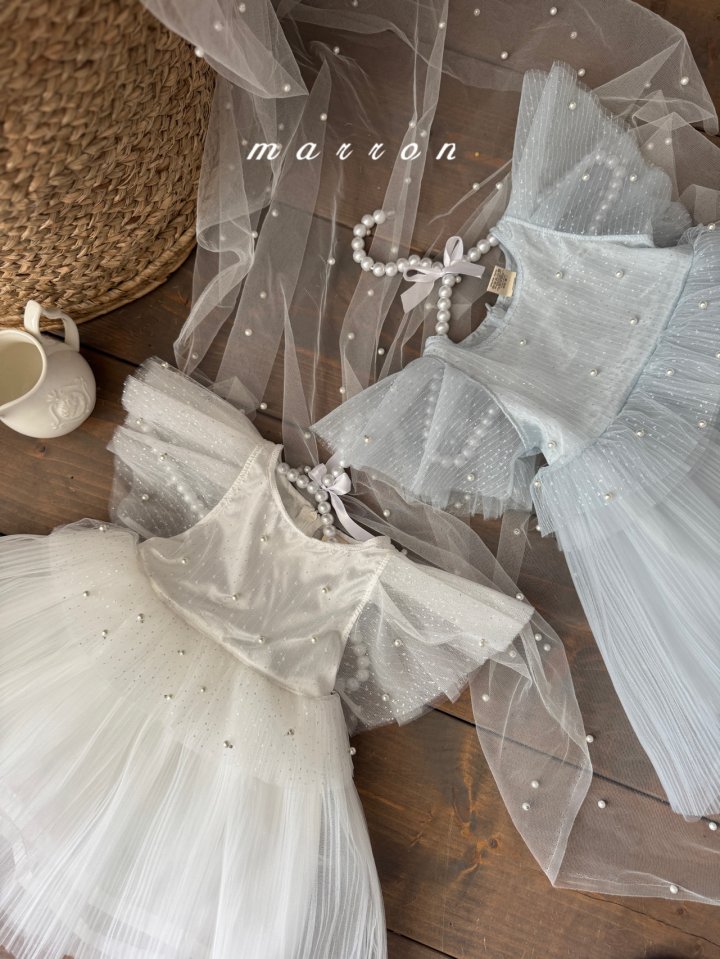 Marron - Korean Baby Fashion - #babyoutfit - Pearl Dress - 9