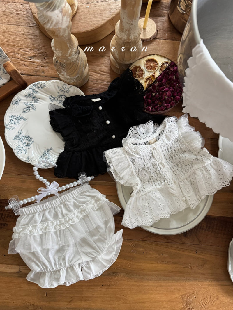 Marron - Korean Baby Fashion - #babywear - Dot Pants (Bebe) - 12