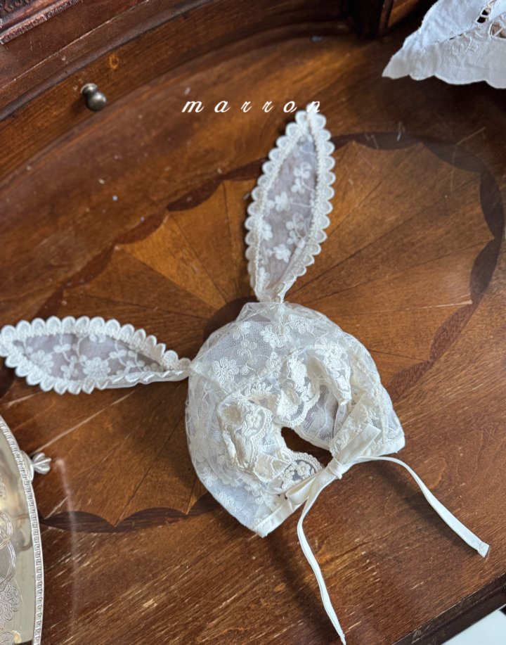 Marron - Korean Baby Fashion - #onlinebabyshop - Rabbit Bonnet - 6