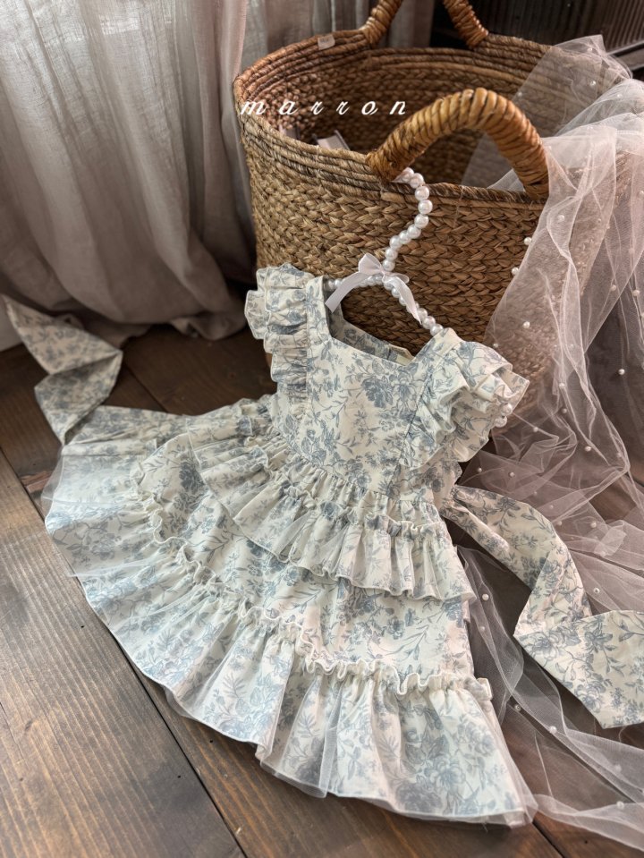 Marron - Korean Baby Fashion - #onlinebabyshop - Aroha Dress