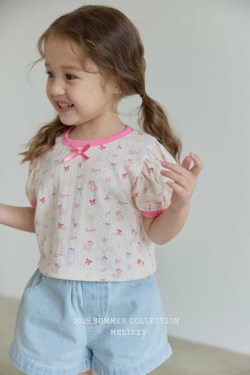 Melikey - Korean Children Fashion - #Kfashion4kids - Doll Play Puff Tee - 12