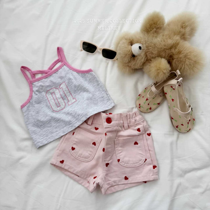 Melikey - Korean Children Fashion - #childofig - Color Strap Sleeveless Tee - 9