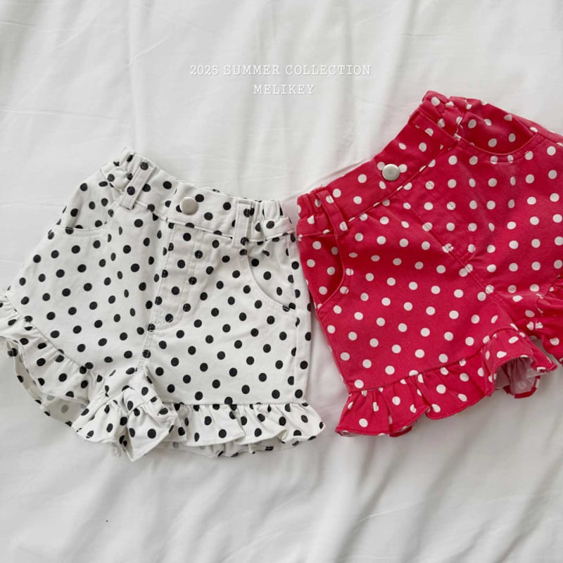 Melikey - Korean Children Fashion - #childrensboutique - Dot Frill Shorts