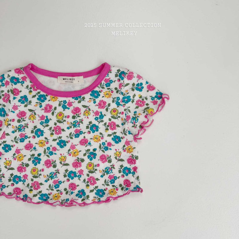 Melikey - Korean Children Fashion - #childrensboutique - Flower Flowy Tee - 7