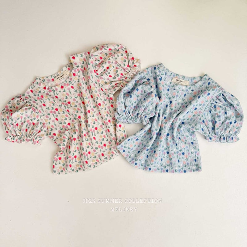 Melikey - Korean Children Fashion - #designkidswear - Tulip Puff Tee - 7