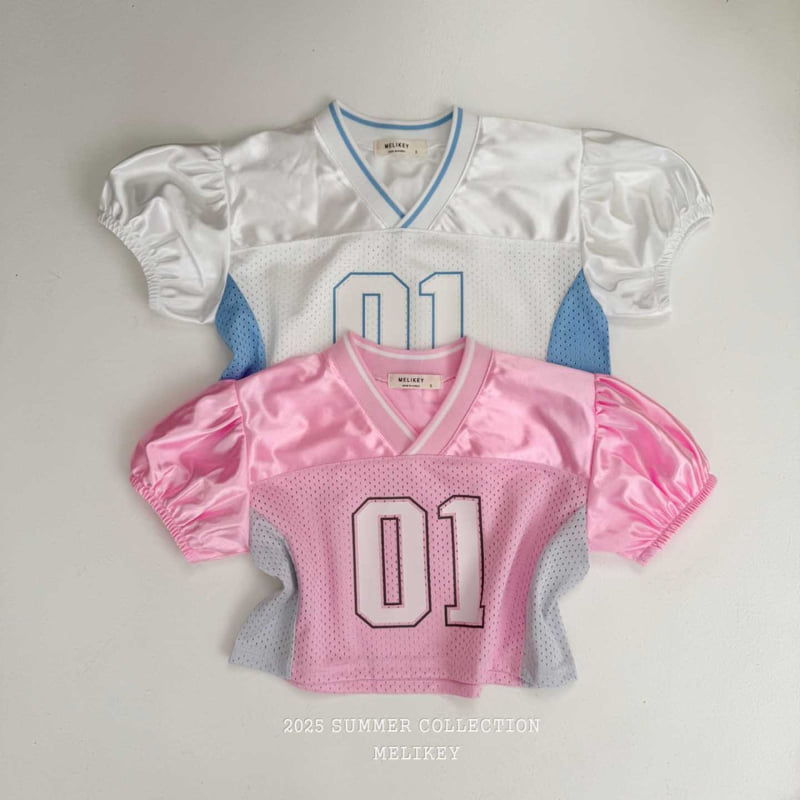 Melikey - Korean Children Fashion - #designkidswear - 01 Mesh Puff Tee