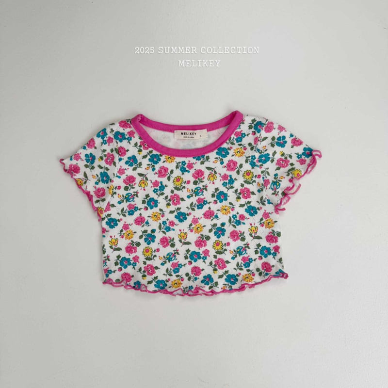 Melikey - Korean Children Fashion - #designkidswear - Flower Flowy Tee - 8