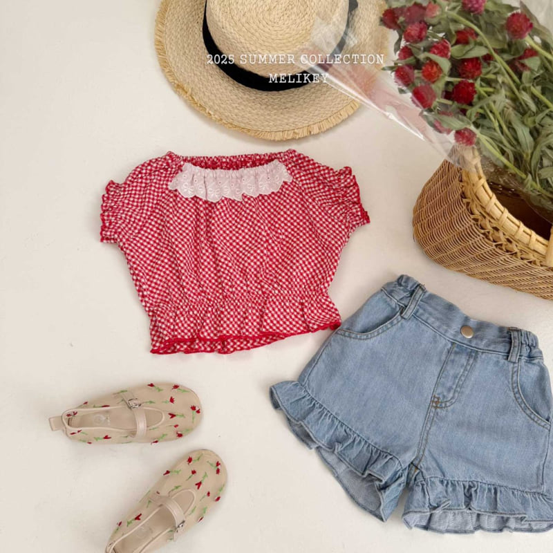 Melikey - Korean Children Fashion - #discoveringself - Lemon Short Sleeve Blouse - 11