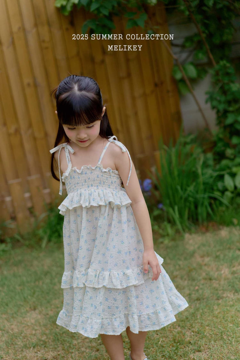 Melikey - Korean Children Fashion - #discoveringself - Strawberry Flower Tiered One-piece - 10