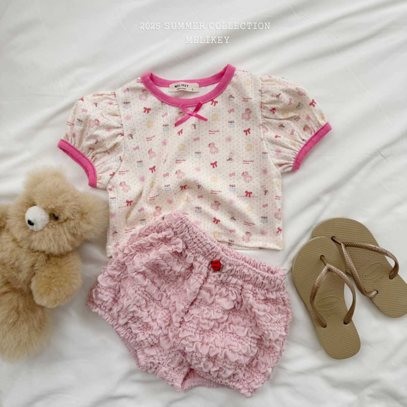 Melikey - Korean Children Fashion - #fashionkids - Doll Play Puff Tee - 8