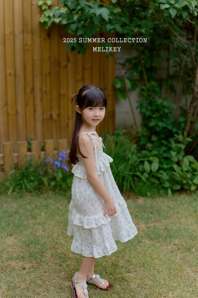Melikey - Korean Children Fashion - #kidsshorts - Strawberry Flower Tiered One-piece - 12