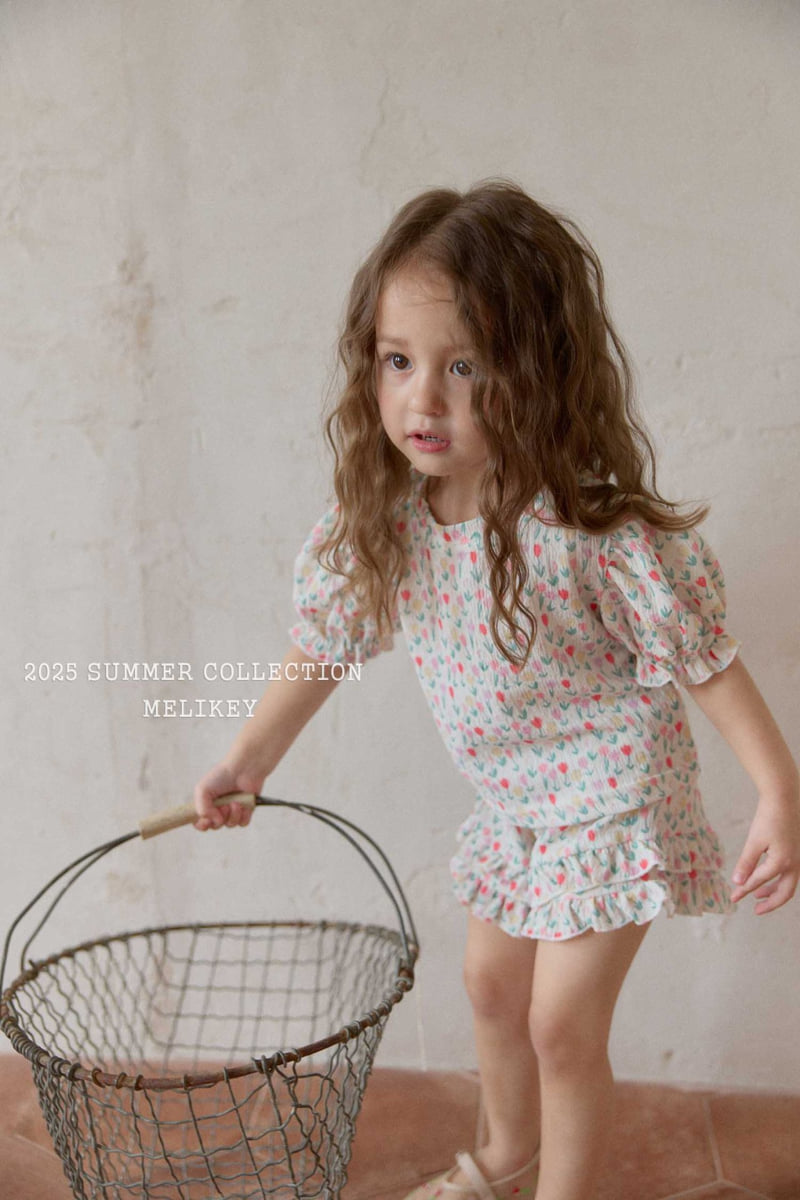 Melikey - Korean Children Fashion - #kidsshorts - Tulip Puff Tee - 10