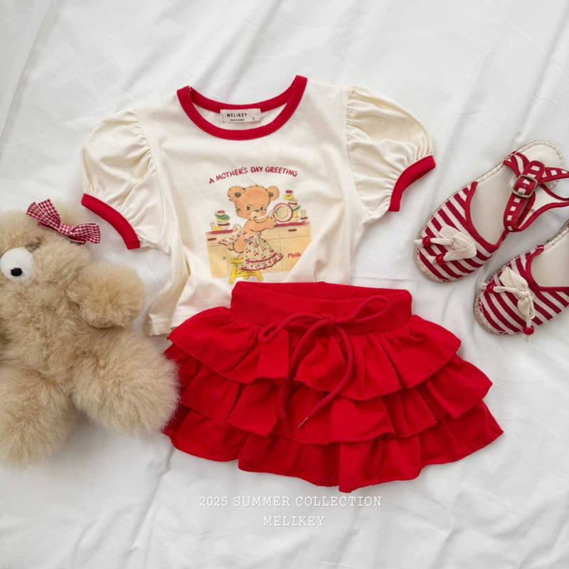 Melikey - Korean Children Fashion - #kidsshorts - Kitchen Bear Tee