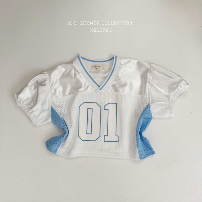 Melikey - Korean Children Fashion - #kidsstore - 01 Mesh Puff Tee - 5