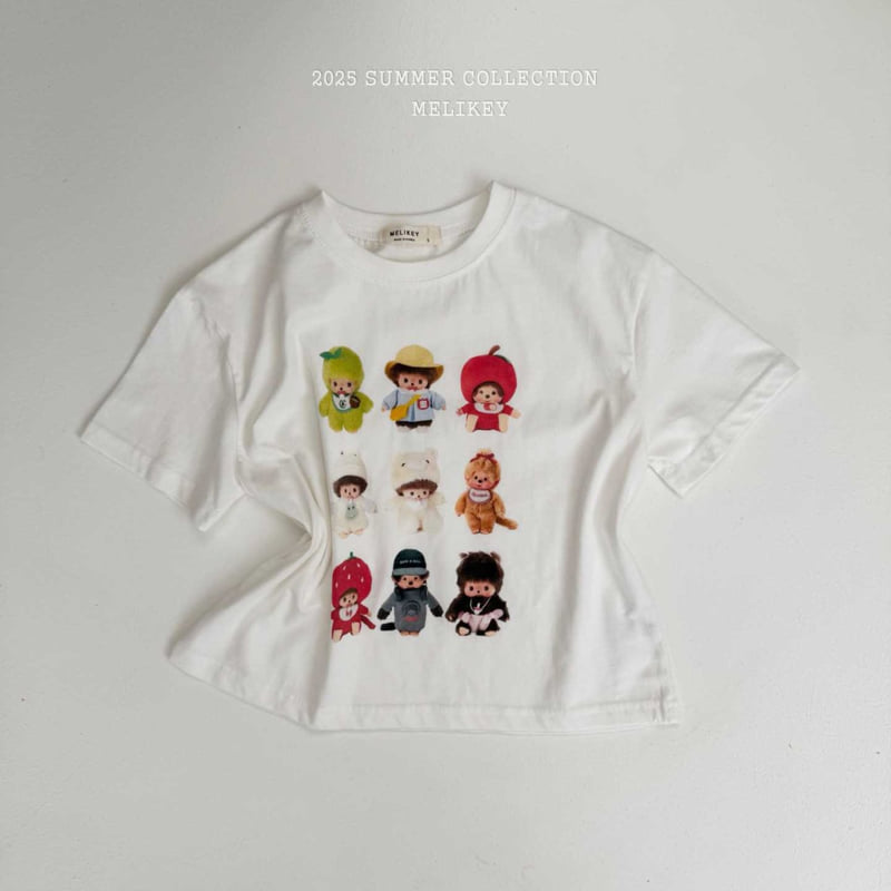 Melikey - Korean Children Fashion - #kidsshorts - Monchi Tee - 4