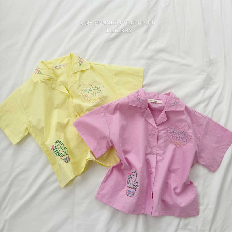 Melikey - Korean Children Fashion - #kidsstore - Nice Embroidery Shirt