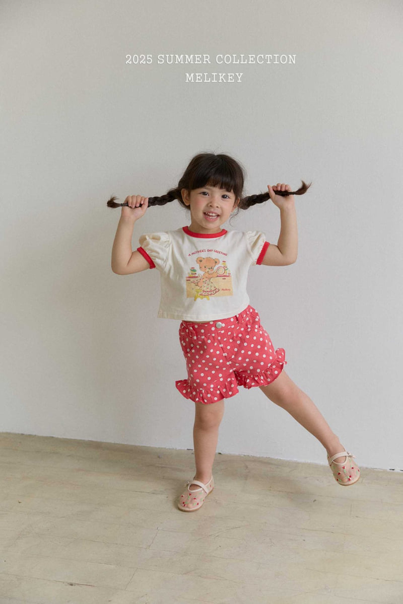 Melikey - Korean Children Fashion - #magicofchildhood - Dot Frill Shorts - 10