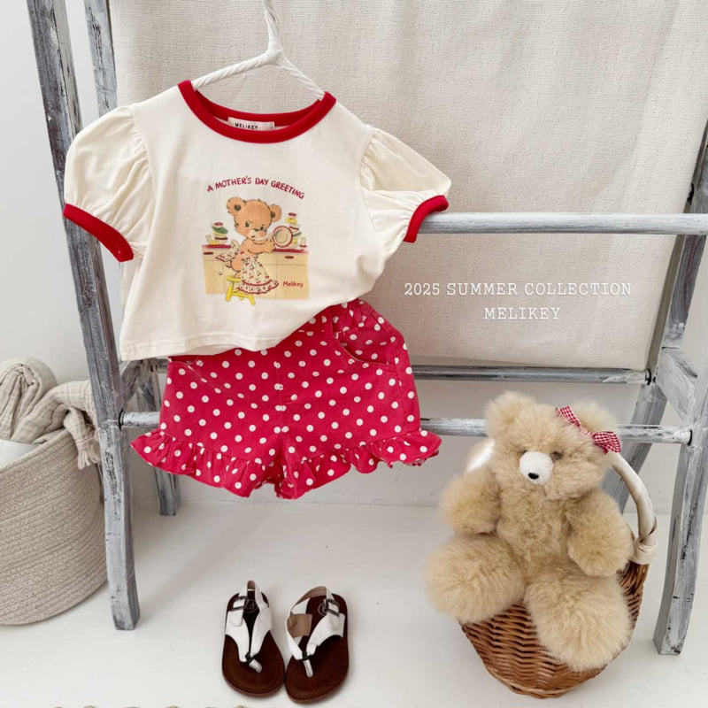Melikey - Korean Children Fashion - #magicofchildhood - Kitchen Bear Tee - 6