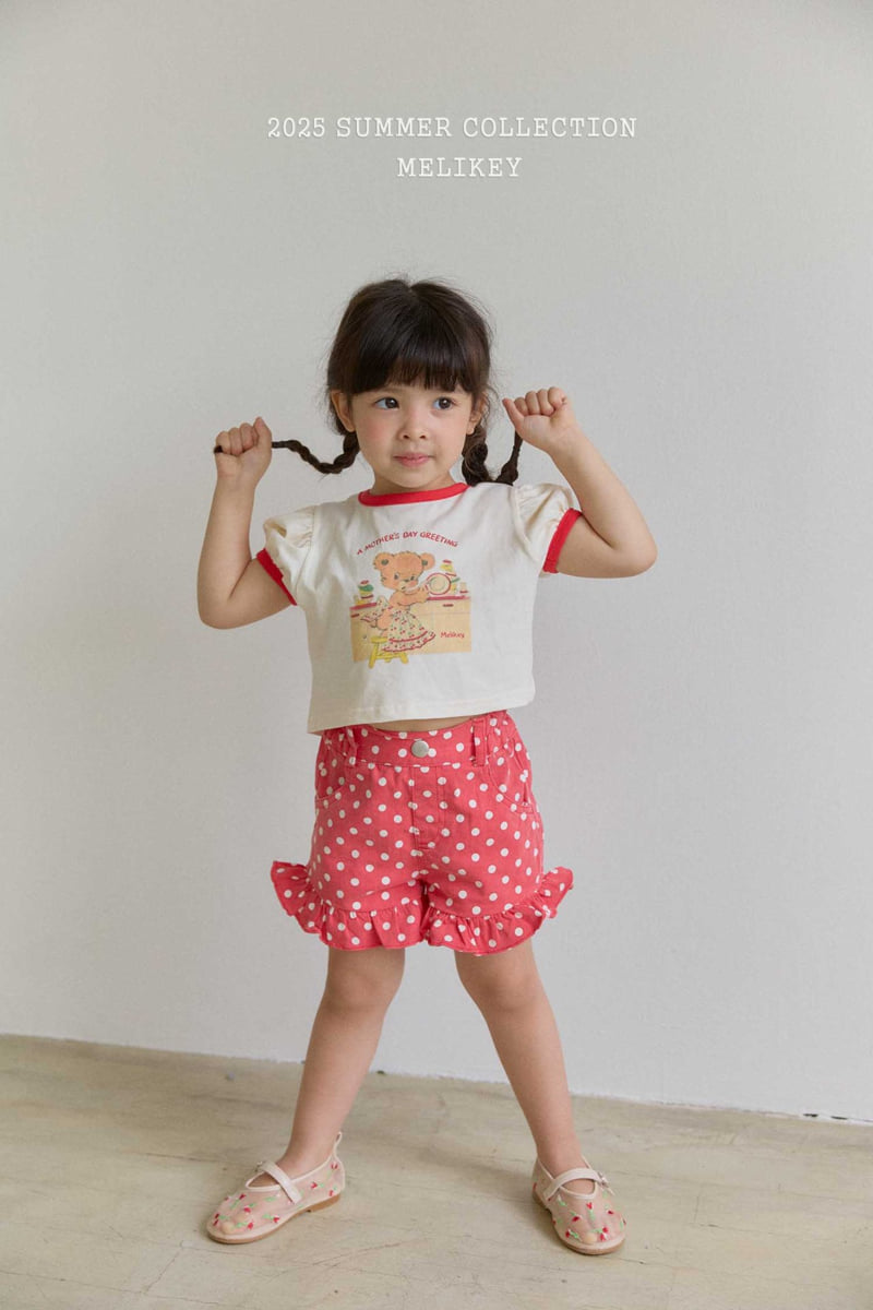 Melikey - Korean Children Fashion - #minifashionista - Dot Frill Shorts - 11