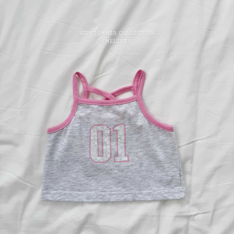 Melikey - Korean Children Fashion - #prettylittlegirls - Color Strap Sleeveless Tee - 5