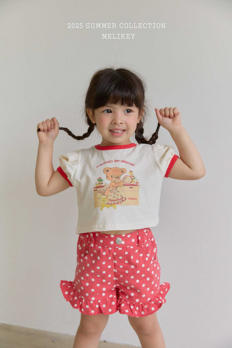 Melikey - Korean Children Fashion - #prettylittlegirls - Dot Frill Shorts - 12