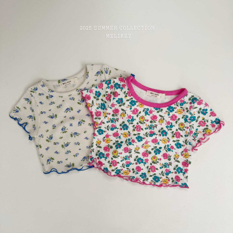 Melikey - Korean Children Fashion - #minifashionista - Flower Flowy Tee - 4