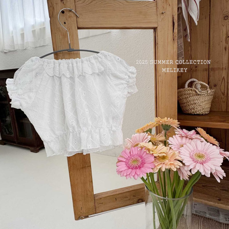 Melikey - Korean Children Fashion - #todddlerfashion - Lemon Short Sleeve Blouse - 5