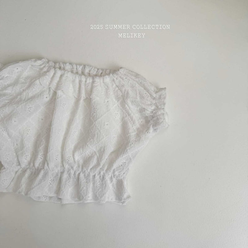 Melikey - Korean Children Fashion - #toddlerclothing - Lemon Short Sleeve Blouse - 6