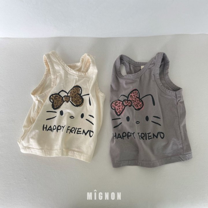 Mignon - Korean Children Fashion - #minifashionista - Kitty Sleeveless Tee - 12