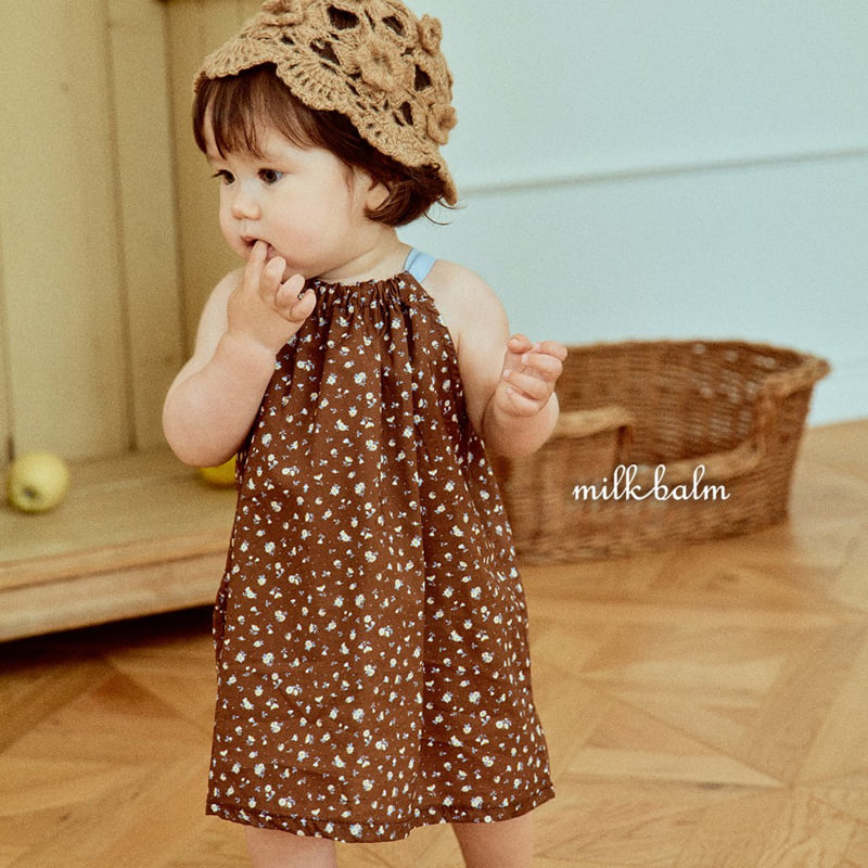 Milk Balm - Korean Children Fashion - #designkidswear - Clover Halter One-piece