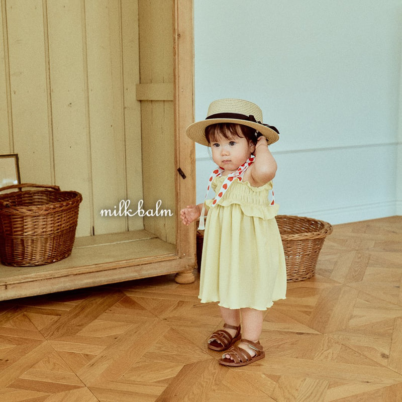 Milk Balm - Korean Children Fashion - #kidzfashiontrend - Judy Shirred One-piece - 2