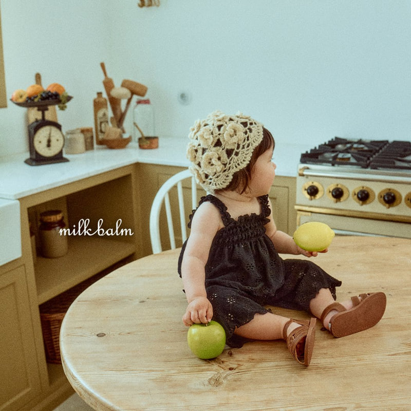 Milk Balm - Korean Children Fashion - #stylishchildhood - Eyelet Shirred Set-Up - 12