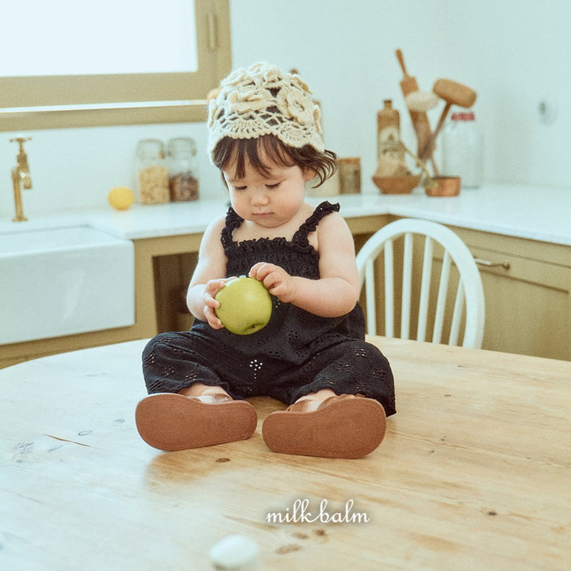 Milk Balm - Korean Children Fashion - #todddlerfashion - Eyelet Shirred Set-Up - 10
