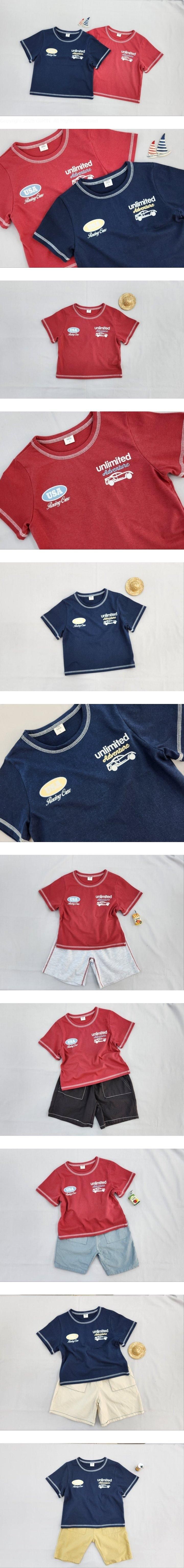 Milk Bebe - Korean Children Fashion - #designkidswear - Racing Tee