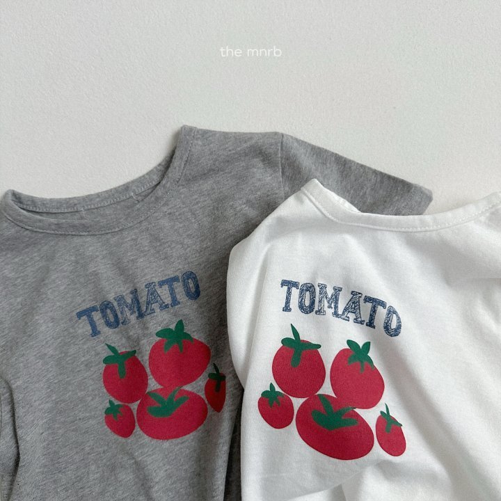 Mini Robe - Korean Children Fashion - #childrensboutique - Tomato Short Sleeve Tee - 3