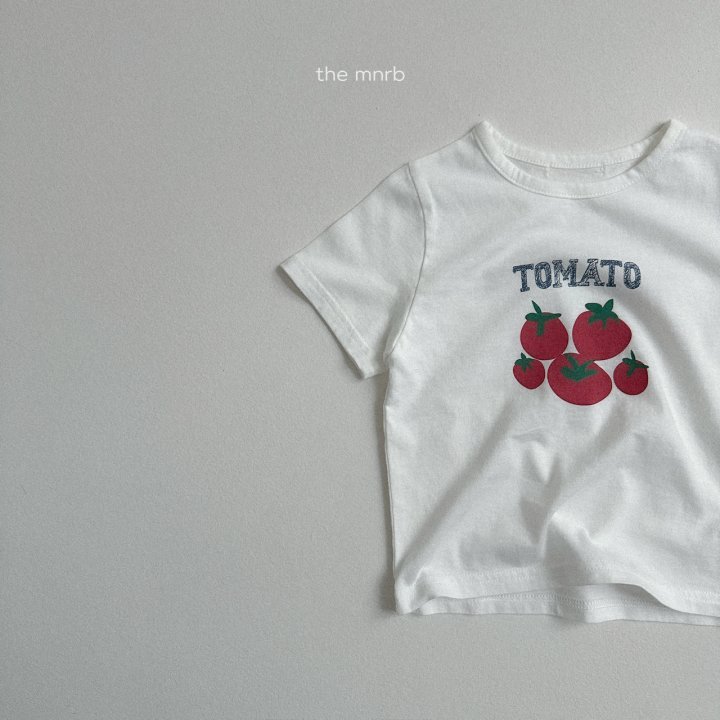 Mini Robe - Korean Children Fashion - #discoveringself - Tomato Short Sleeve Tee - 5
