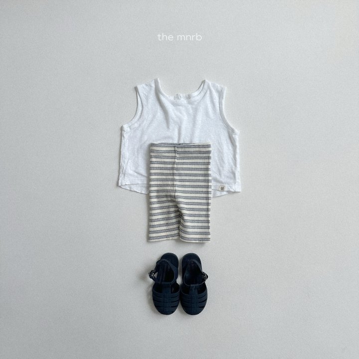 Mini Robe - Korean Children Fashion - #kidsshorts - Little Open Tank Tee - 12