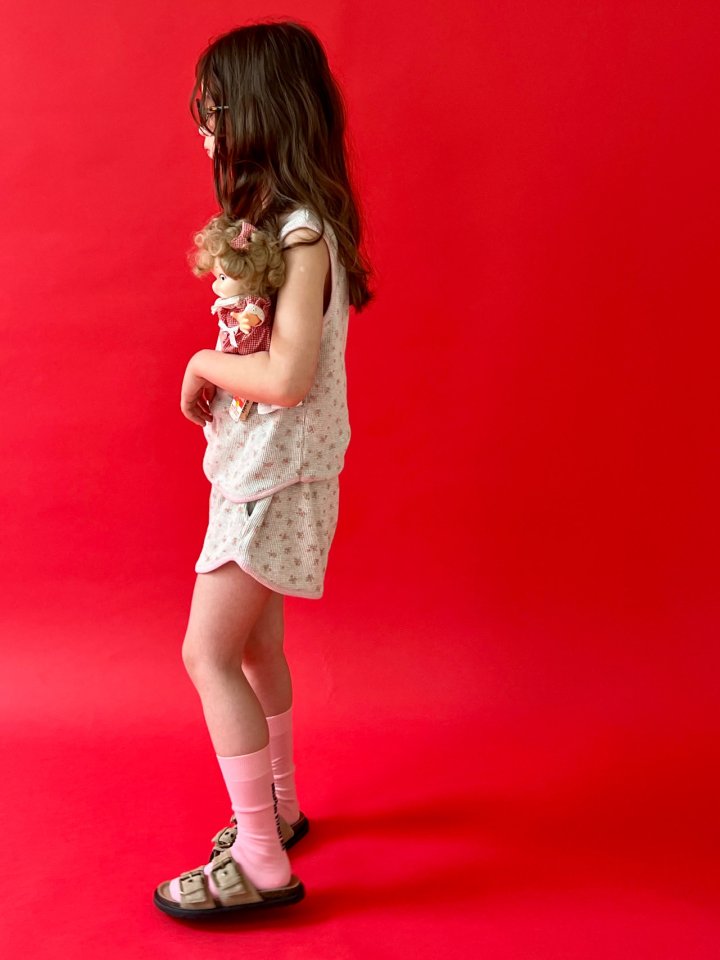 Minimal - Korean Children Fashion - #discoveringself - Croffle Flower Pants - 4