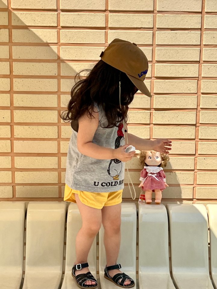 Minimal - Korean Children Fashion - #kidsshorts - King Penguin Sleeveless - 8