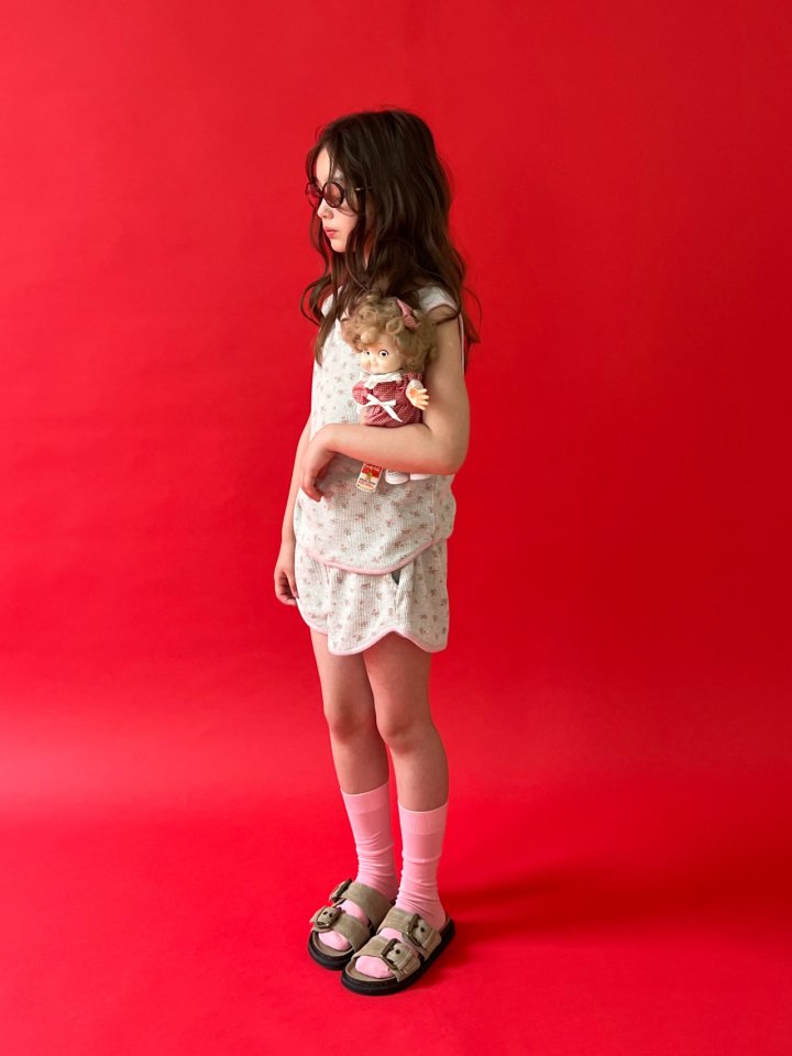 Minimal - Korean Children Fashion - #kidsshorts - Croffle Flower Pants - 5