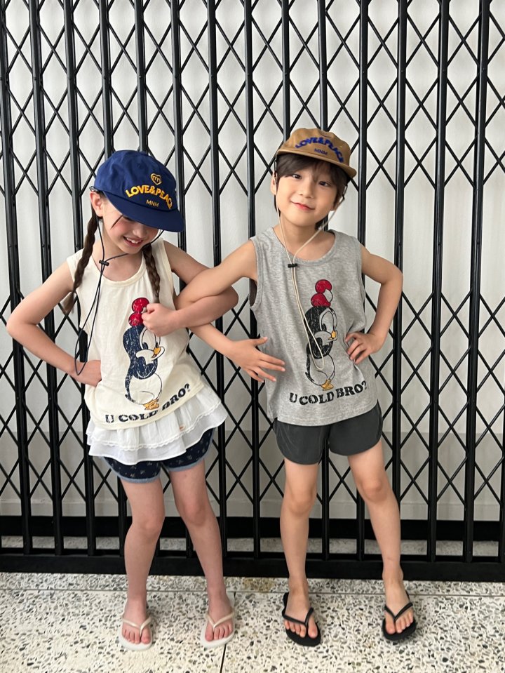 Minimal - Korean Children Fashion - #kidzfashiontrend - King Penguin Sleeveless - 10