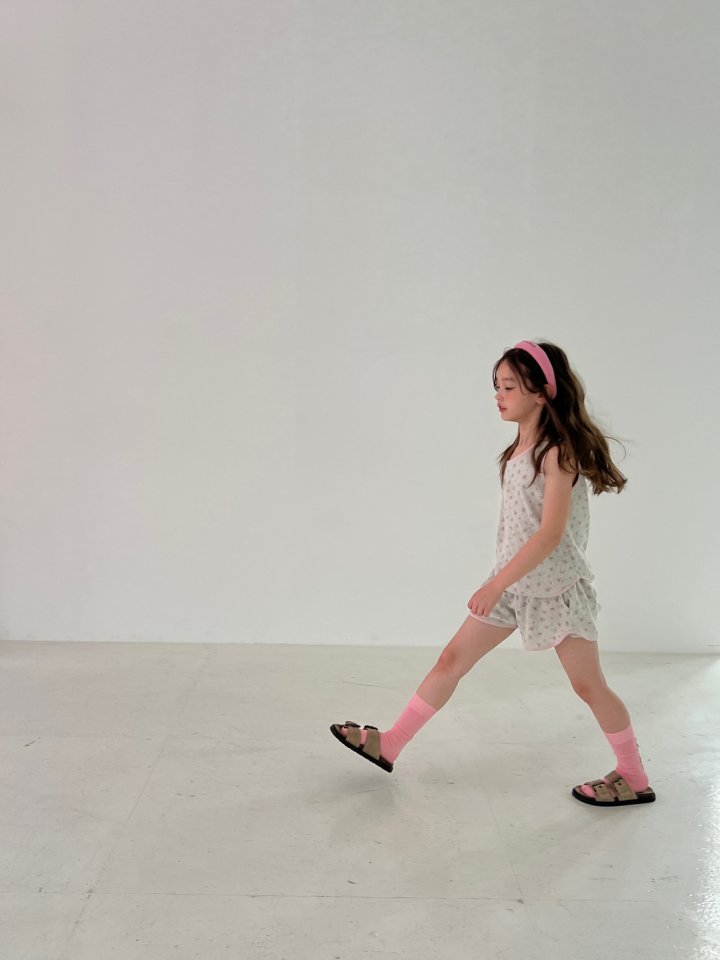 Minimal - Korean Children Fashion - #prettylittlegirls - Croffle Flower Sleeveless - 6