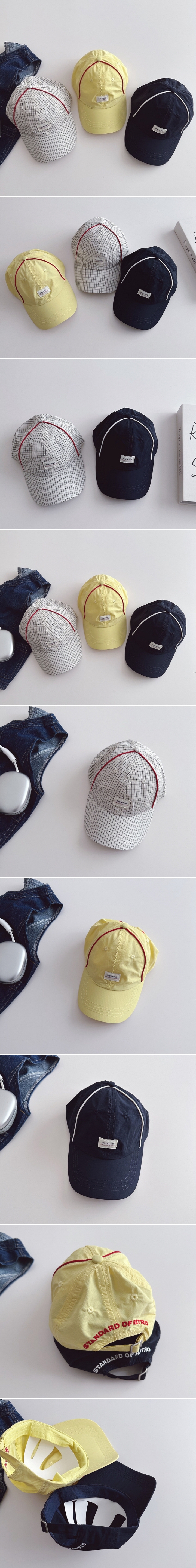 Miso - Korean Children Fashion - #designkidswear - Piping Cap Hat