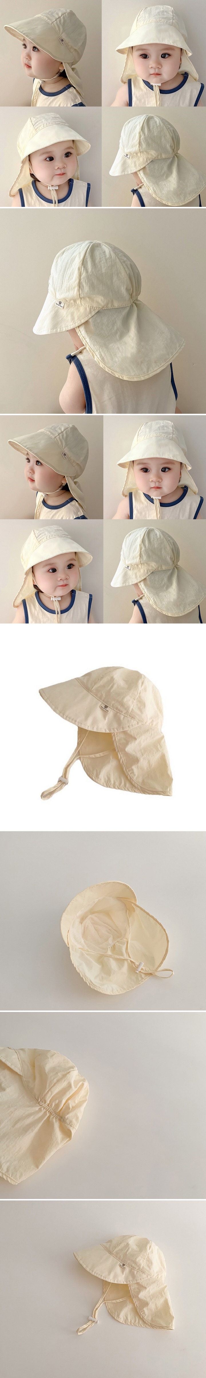 Miso - Korean Children Fashion - #magicofchildhood - Cream Cape Cap